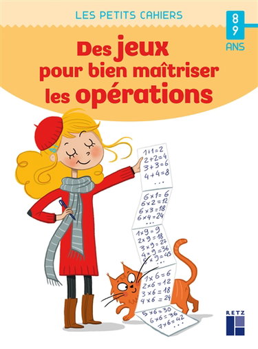 Couverture de Des jeux pour bien maîtriser les opérations : 8-9 ans par Jean-Luc Caron