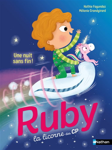 Couverture de Ruby la licorne des CP. Une nuit sans fin !