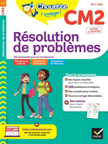 Couverture de Résolution de problèmes CM2, 10-11 ans : conforme au programme