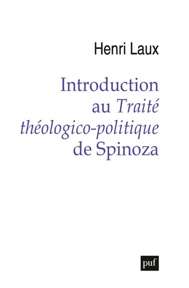 Couverture de Introduction au Traité théologico-politique de Spinoza par Henri Laux