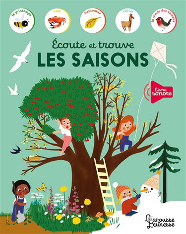 Couverture de Les saisons : écoute et trouve par Marie Paruit