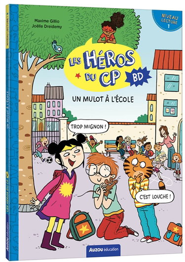 Couverture de Les héros du CP BD. Un mulot à l'école : niveau lecture 1