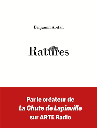 Couverture de Ratures par Benjamin Abitan