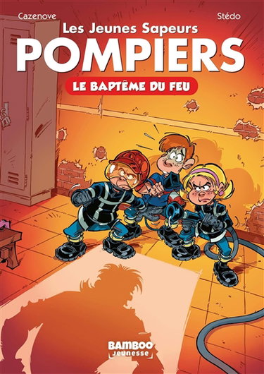 Couverture de Les jeunes sapeurs-pompiers. Vol. 1. Le baptême du feu par Christophe Cazenove