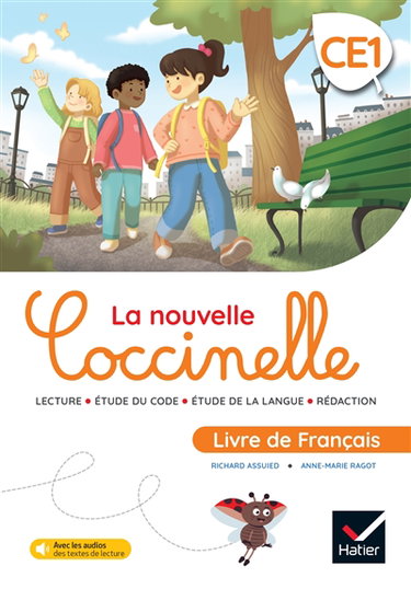 Couverture de La nouvelle Coccinelle, livre de français CE1 : lecture, étude du code, étude de la langue, rédaction par Richard Assuied