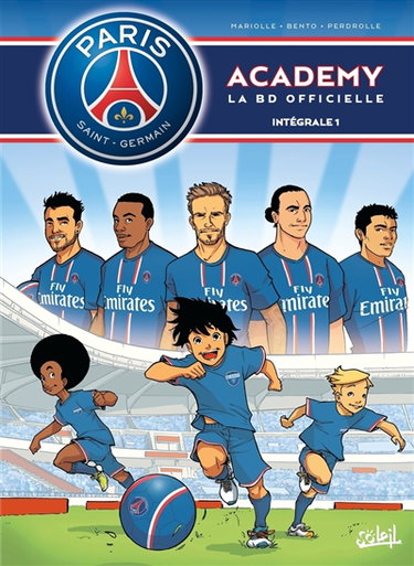 Couverture de Paris Saint-Germain Academy : la BD officielle : intégrale. Vol. 1 par Mathieu Mariolle