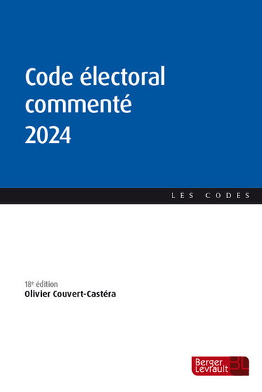 Couverture de Code électoral commenté 2024 par Olivier Couvert-Castéra