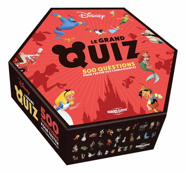 Couverture de Disney, le grand quiz : 500 questions pour tester vos connaissances