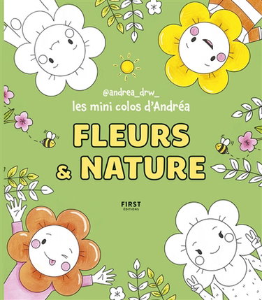 Couverture de Fleurs & nature : les mini colos d'Andréa
