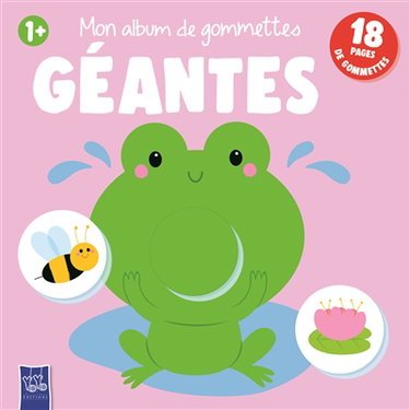 Couverture de Mon album de gommettes géantes 1+ : couverture rose