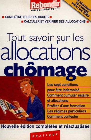 Couverture de Tout savoir sur les allocations chômage 2000 par Bertrand Lobry