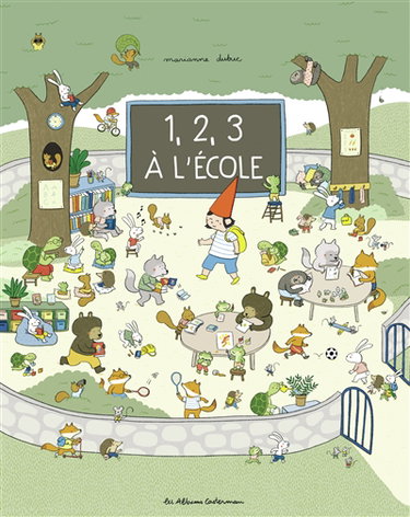 Couverture de 1, 2, 3 à l'école par Marianne Dubuc
