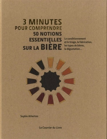 Couverture de 3 minutes pour comprendre 50 notions essentielles sur la bière : le conditionnement et le tirage, la fabrication, les types de bières, la dégustation...