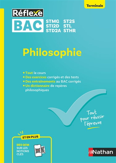 Couverture de Philosophie terminale, STMG, ST2S, STI2D, STL, STD2A, STHR par Patrice Rosenberg