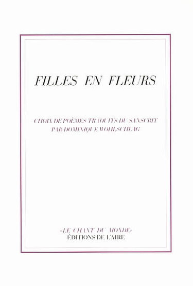 Couverture de Filles en fleurs : dans la poésie sanscrite