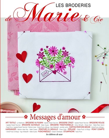 Couverture de Les broderies de Marie & Cie, n° 23. Messages d'amour