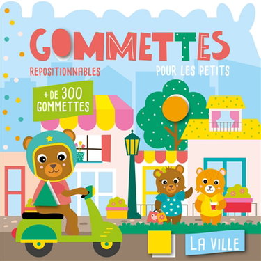 Couverture de La ville : gommettes repositionnables pour les petits par Carotte et compagnie (site web)