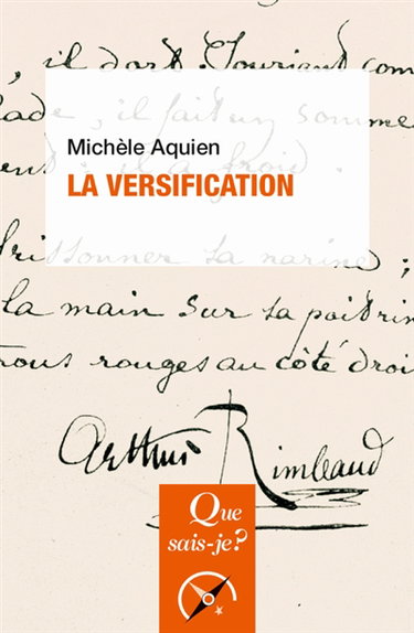Couverture de La versification par Michèle Aquien