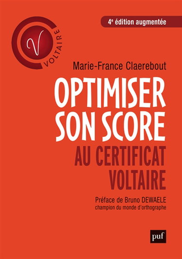 Couverture de Optimiser son score au certificat Voltaire par Marie-France Claerebout