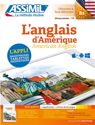 Couverture de L'anglais d'Amérique : débutants & faux débutants, niveau atteint B2 : pack applivre par David Applefield