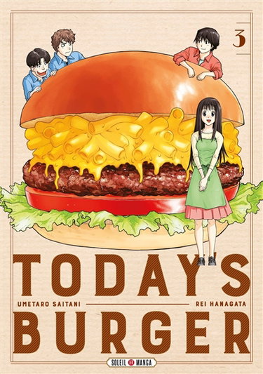 Couverture de Today's burger. Vol. 3 par Rei Hanagata