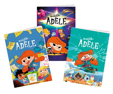 Couverture de Lot de 3 cahiers Mortelle Adèle : rentrée 2021 par Mr Tan