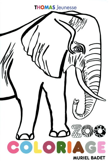 Couverture de Zoo coloriages par Muriel Badet