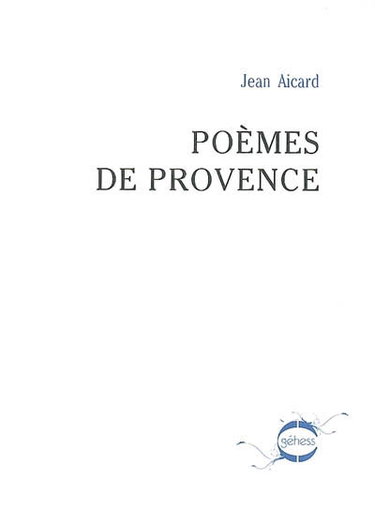 Couverture de Poèmes de Provence par Jean Aicard