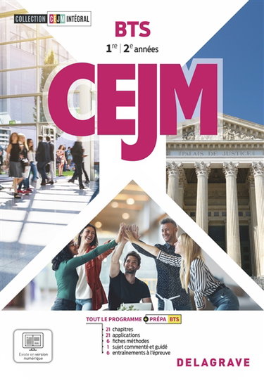 Couverture de CEJM BTS 1re, 2e années : pochette élève