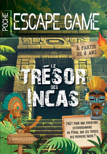 Couverture de Le trésor des Incas : Escape game de poche par Valérie Cluzel