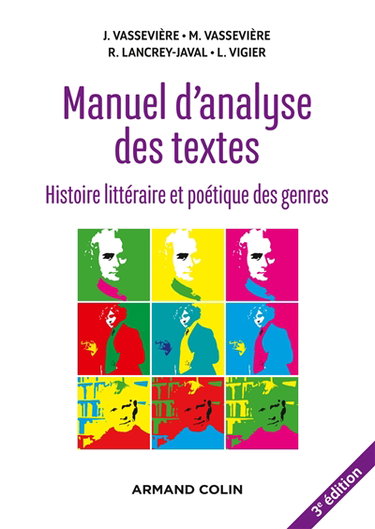 Couverture de Manuel d'analyse des textes : histoire littéraire et poétique des genres