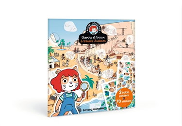 Couverture de AGATA POSTERS : Histoire : Cherche & trouve - 2 posters et 70 stickers par Paul Martin