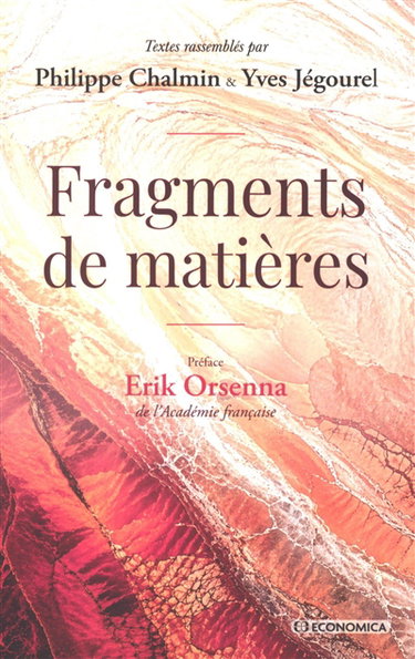 Couverture de Fragments de matières par Philippe Chalmin
