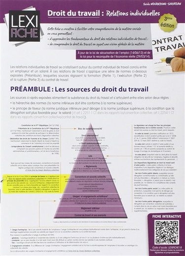 Couverture de Droit du travail : relations individuelles par Saïda Saliha Safatian