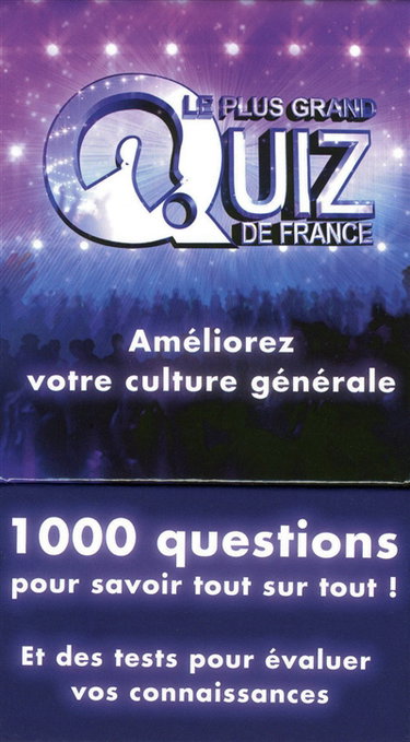 Couverture de Le plus grand quiz de France : améliorez votre culture générale par TF1 Production