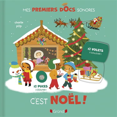 Couverture de C'est Noël ! : 12 volets à soulever ! par Marion Zoubenko