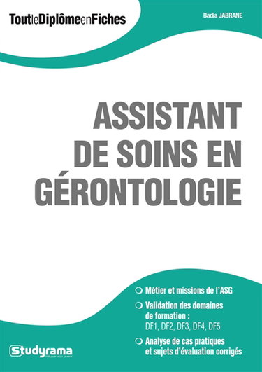 Couverture de Assistant de soins en gérontologie par Badia Jabrane