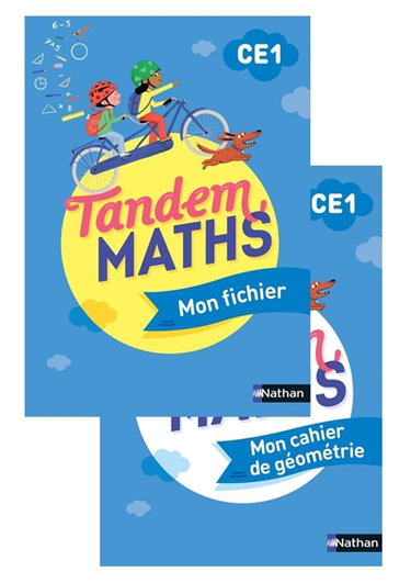 Couverture de Tandem, maths CE1 : mon fichier + mon cahier de géométrie par Christophe Gilger