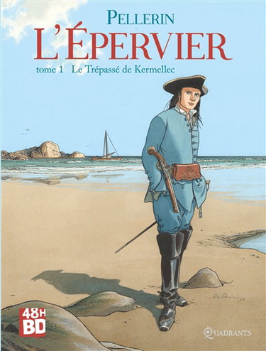 Couverture de L'Epervier : 1er cycle. Vol. 1. Le trépassé de Kermellec (48 h BD 2026) par Patrice Pellerin