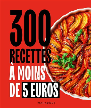 Couverture de 300 recettes à moins de 5 euros par Keda Black