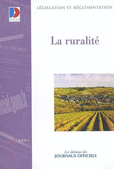 Couverture de La ruralité par Journaux officiels