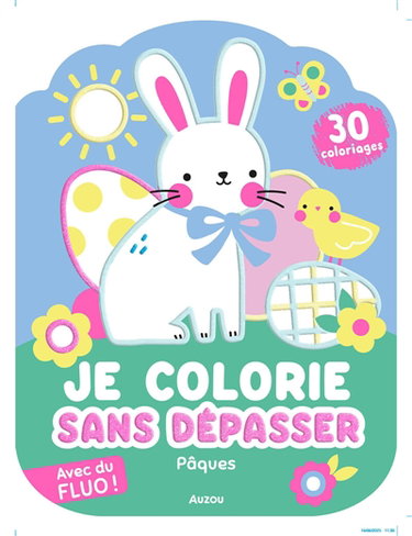 Couverture de Je colorie sans dépasser : Pâques par Nina Ghataora