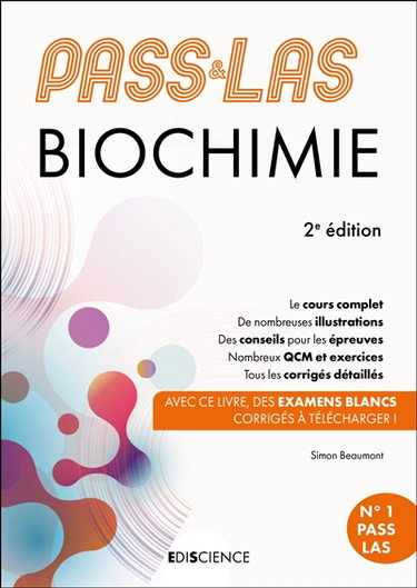 Couverture de Biochimie, Pass & LAS par Simon Beaumont
