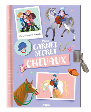 Couverture de Mon carnet secret : Chevaux par Nadia Junoes