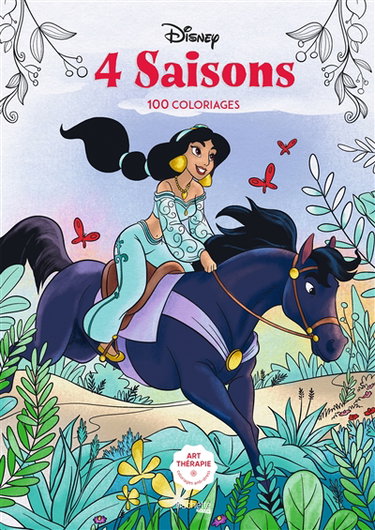 Couverture de 4 saisons : 100 coloriages par Walt Disney company