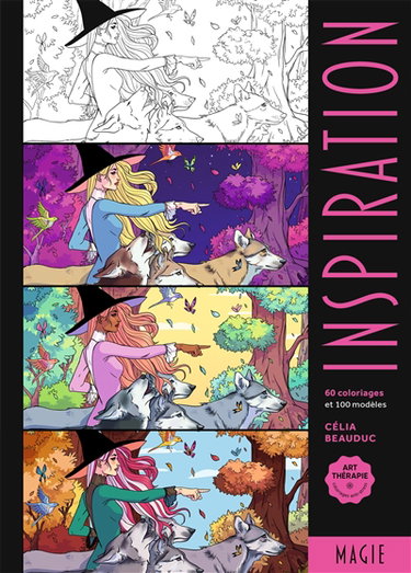 Couverture de Inspiration magie : 60 coloriages et 100 modèles par Célia Beauduc