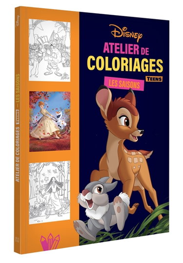 Couverture de DISNEY TEENS : Atelier de coloriages : Les Saisons par Disney