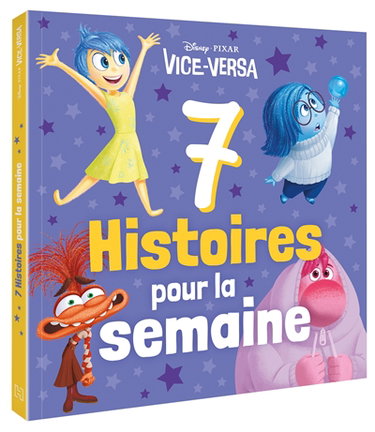 Couverture de 7 histoires pour la semaine. Vice-Versa par Disney.Pixar