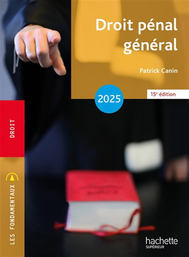 Couverture de Droit pénal général : 2025 par Patrick Canin