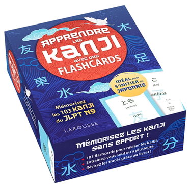Couverture de Apprendre les kanji avec des flashcards : mémorisez les 103 kanji du JLPT N5